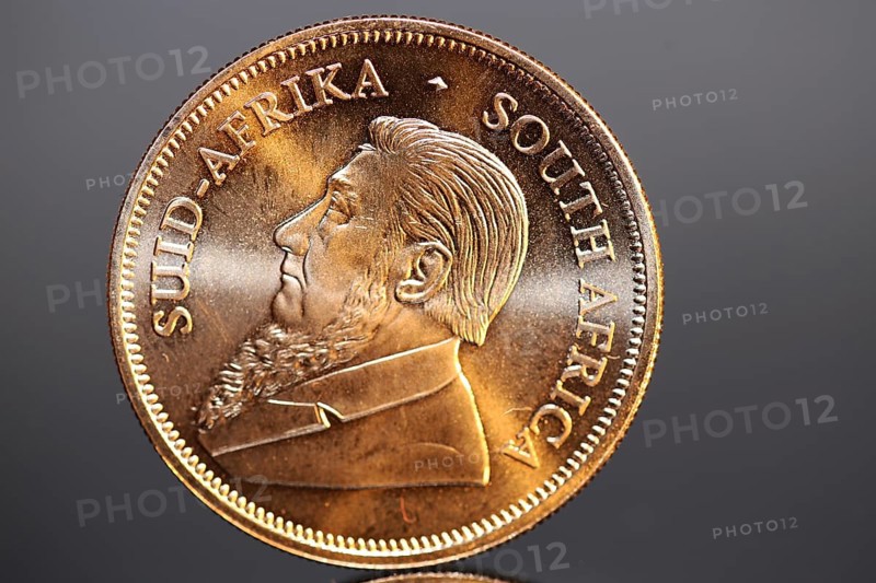 Close-up of a Krugerrand