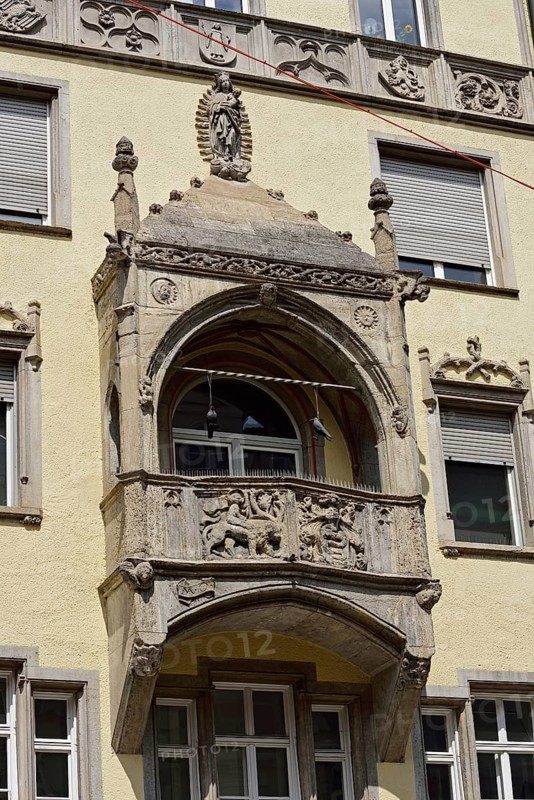 Europe, Germany, Bavaria, Munich, Old Town, Sendlinger Straße, old town houses, bay windows, facade decoration, Europe