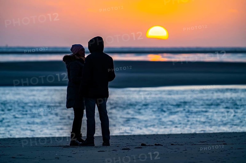West beach, beach walk, beach, island, East Frisia, winter, season, autumn, Lower Saxony, Germany, Europe