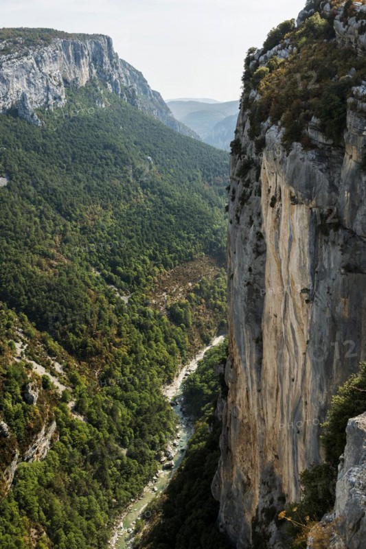 Verdon Gorge, Gorges du Verdon, Verdon Regional nature park Park, Provence, Provence-Alpes-Cote-d'Azur, South of France, France, Europe