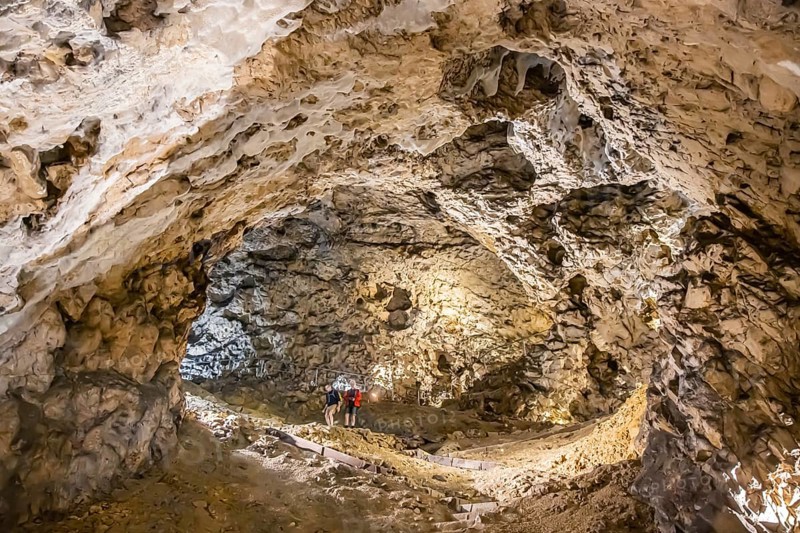 The Hohle Stein cave in the Swabian Alb. Ice age cave in the Achtal valley, site of important archaeological excavations from the Aurignacian period. The most important find is the Venus from the Hohle Stein. The first work of art in human history to depict a human figure. Schelklingen, Baden-Württemberg, Germany, Europe