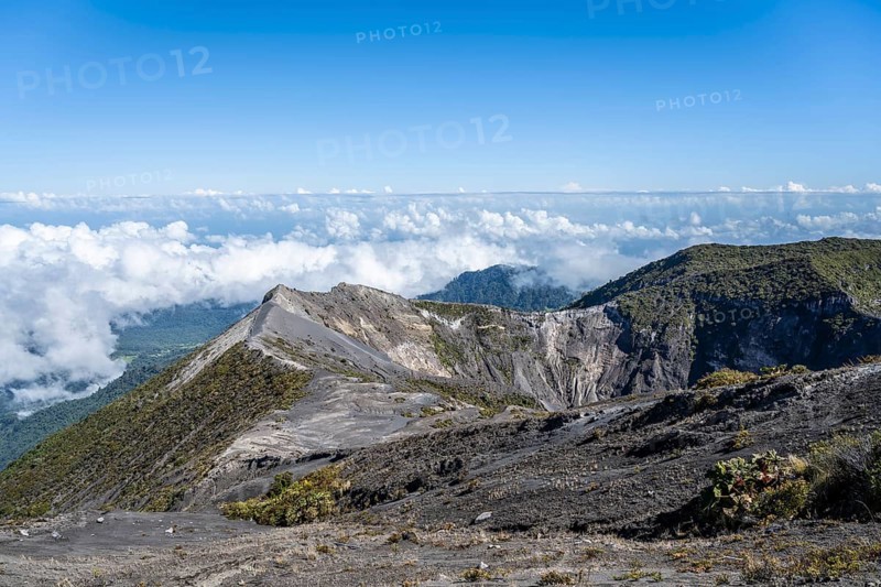 Irazu Volcano, Irazu Volcano National Park, Parque Nacional Volcan Irazu, Cartago Province, Costa Rica, Central America