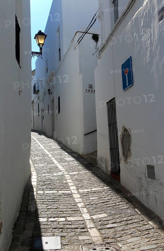Traditional whitewashed buildings in Vejer de la Frontera, Cadiz Province, Spain, Europe