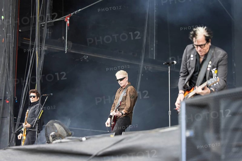 Todd Morse (bassist), Bryan Dexter Holland (singer and guitarist) and Kevin Noodles Wasserman (guitarist) from The Offspring at the Copenhell Metal Festival at Kløverparken Camping Copenhagen, Denmark. The festival will take place from 19-22 June 2024