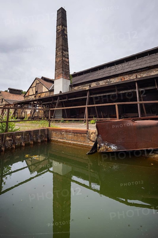 The more than 800-year-old Muldenhütten smelter site. The still existing, historical and heritage-protected smelter buildings as well as their partially preserved technical facilities make the site one of the oldest still existing sites of non-ferrous metallurgy in Germany, 19th Day of the Mining and Metallurgy Show Plants in the District of Central Saxony, Muldenhütten, Saxony, Germany, Europe