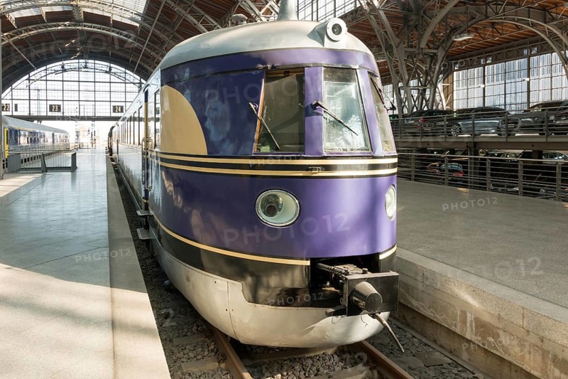 Historical train DRG Class SVT 137 of the Deutsche Reichsbahn, Leipzig, Saxony, Germany, Europe