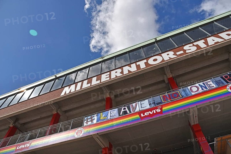 Europe, Germany, Hanseatic City of Hamburg, St. Pauli, Millerntor Stadium on Heiligengeistfeld, FC St. Pauli, Founded in 1910, Football, Exterior view, Europe
