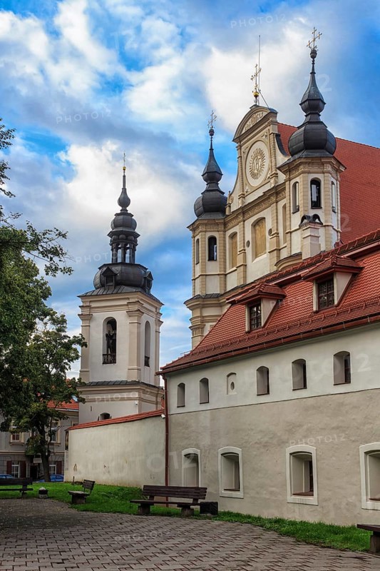 Old catholic church in the center of Vilnius