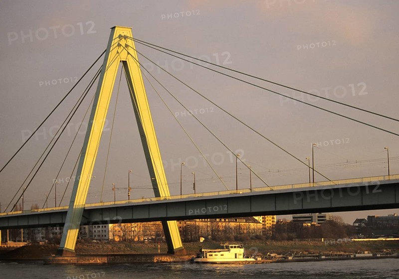 Architecture, Germany, Cologne, Bridge, Severinsbrücke, Rhine, Germany, Cologne, Bridge, Severins Bridge, Rhine, River, Cologne, Rhineland-Palatinate, Germany, Europe