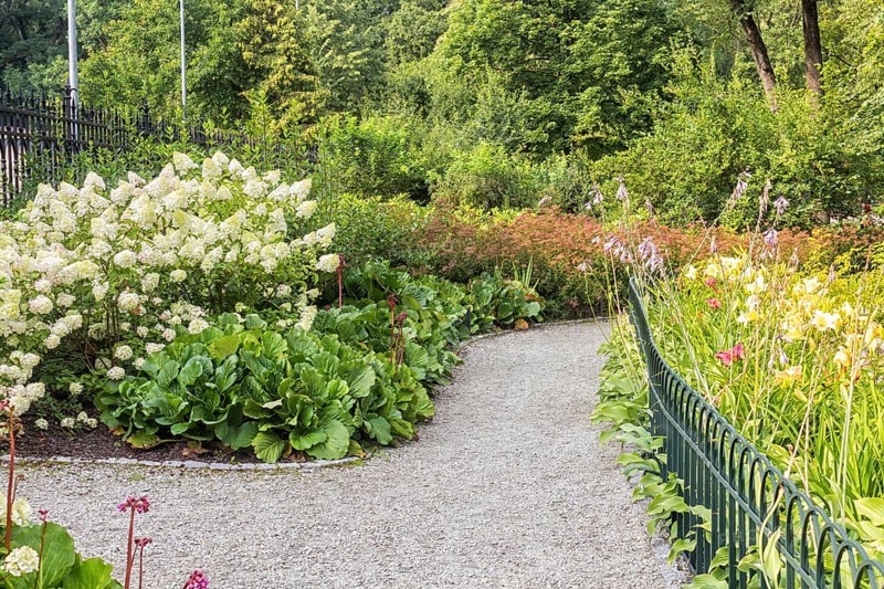 Bernardine Gardens park in the center of Vilnius, Lithuania, Europe