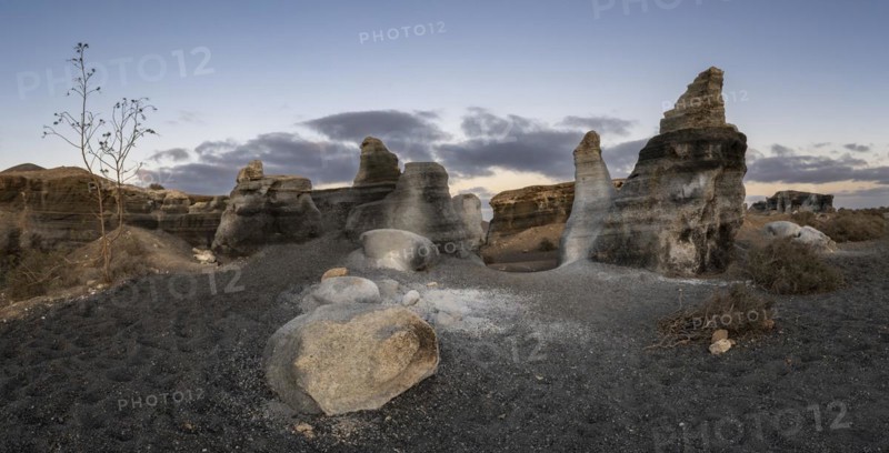 Stratified City, Ciudad estraticicada, Antigua Rofera de Teseguite, Lanzarote, Canary Islands, Spain, Europe