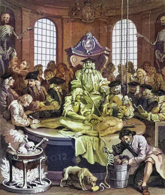 The Four Stages of Cruelty The Reward of Cruelty Engraved by I Romney after Hogarth from The Works of Hogarth published London 1833, Historisch, digital restaurierte Reproduktion von einer Vorlage aus dem 19. Jahrhundert, Record date not stated