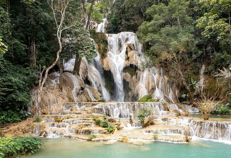 Kuang Si Waterfall near Luang Prabang, Laos, Asia