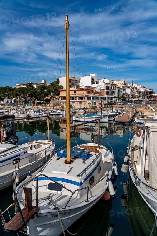 The harbour town of Portopetro, on the south-east coast, Majorca, Spain, Europe