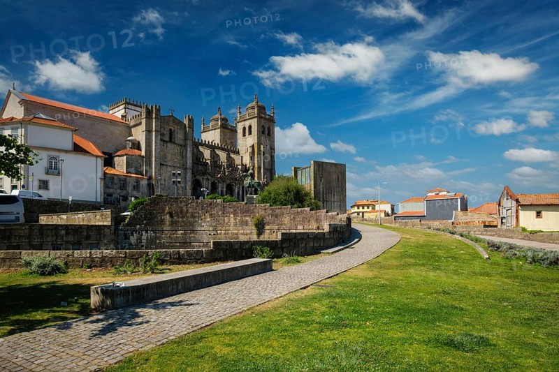 View of Porto cathedral in Porto city, Portugal, Europe
