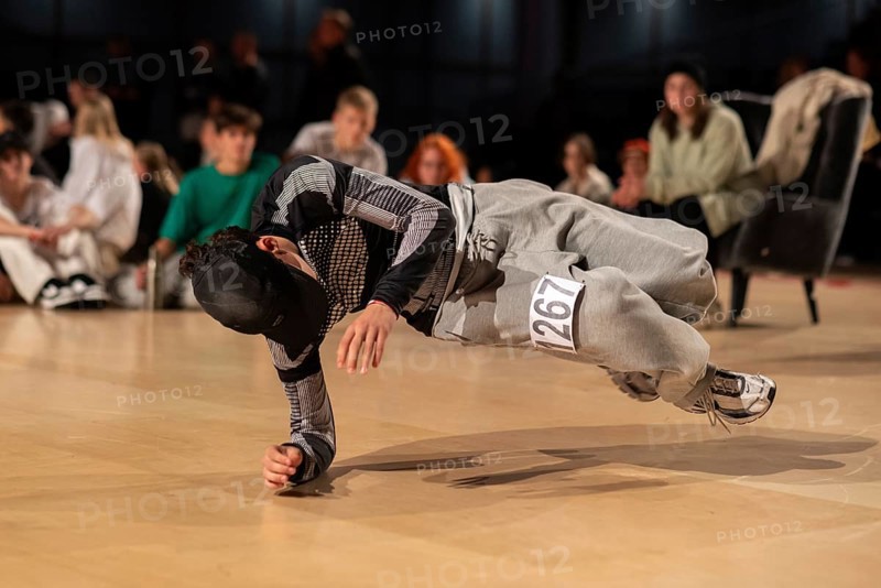 Young dancer, official World Championships in Breakdance, World Cup in Hip-Hop, 2024, Magdeburg, Saxony-Anhalt, Germany, Europe