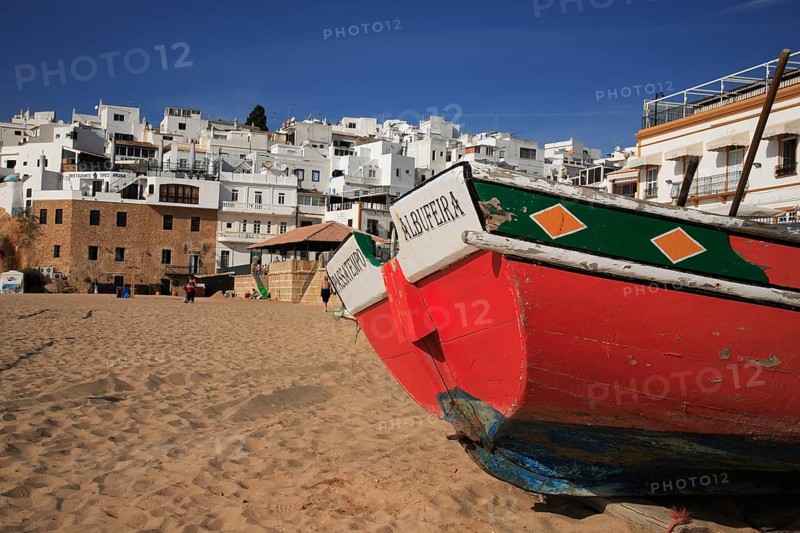 Albufeira beach in the Algarve, Portugal, Europe