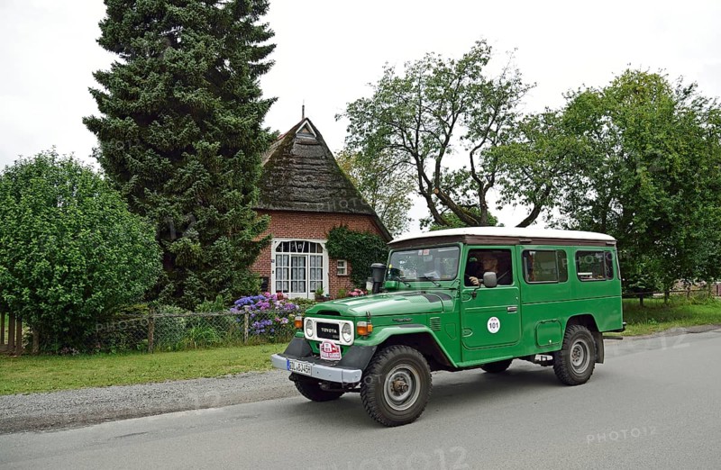 Europe, Germany, Lower Saxony, Lower Elbe Classics, classic car tour, Toyota Land Cruiser, year of construction 1982, Hamburg, Hamburg, Federal Republic of Germany, Europe