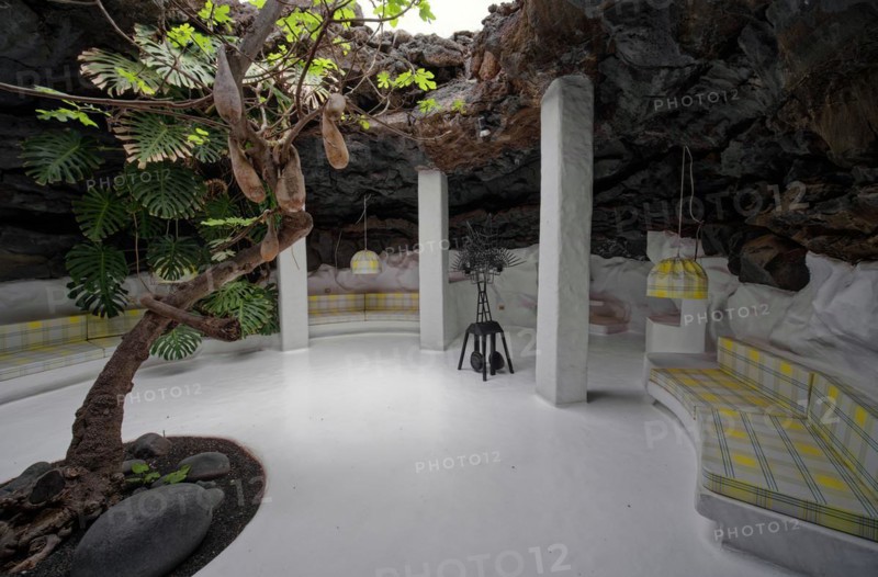 Fundación César Manrique, César Manrique Foundation, interior view, Tahíche, Lanzarote, Canary Islands, Canary Islands, Spain, Europe