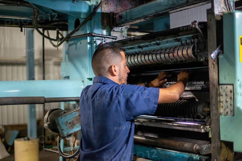Liberal, Kansas, Danny Moura sets up the printing press at the Leader & Times. Besides its own paper, the company prints weekly community newspapers for publishers in Kansas, Colorado, Texas, and Oklahoma, helping to keep local journalism alive. Across the country, more than 2, 000 local newspapers have closed in recent years