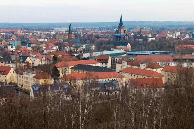 Bitterfeld, centre of the East German chemical industry, Bitterfeld, Saxony-Anhalt, Germany, Europe