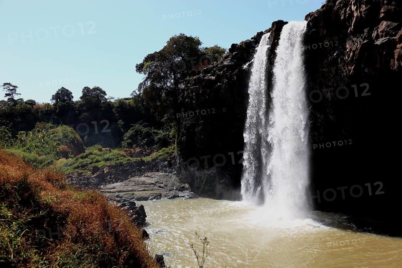 Ahamra region, the Blue Nile waterfall, in the highlands of Abyssinia, Blue Nile, Tis Issat waterfall, Ethiopia, Africa