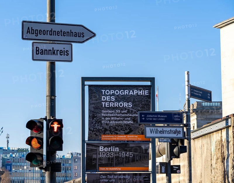 Permanent open-air historical exhibition, Topograhie des Terrors, Niederkirchnerstraße, Berlin, Germany, Europe