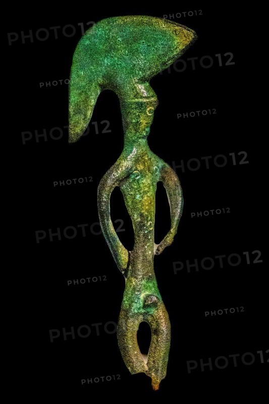 Bronze statuette of a warrior, 5th century, National Archaeological Museum, Villa Cassis Faraone, UNESCO World Heritage Site, important city in the Roman Empire, Aquileia, Friuli, Italy, Aquileia, Friuli, Italy, Europe