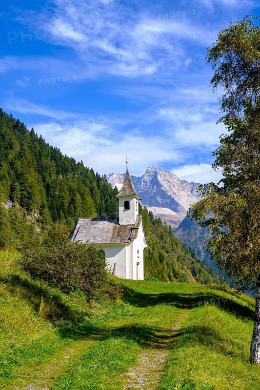 Kelderkapelle, Vals, Hinterten Olperer, Valser Tal, Valser Tal Natura 2000 nature reserve, Wipptal, Tyrol, Austria, Europe