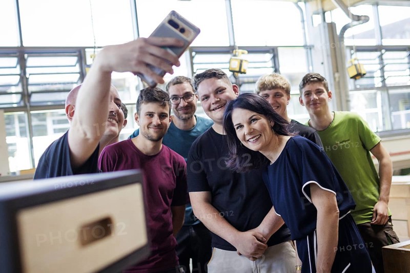 Annalena Bärbock (Alliance 90/The Greens), Federal Foreign Minister, photographed during a visit to the training centre for skilled trades of the Ruhr District Crafts Association during the Foreign Minister's trip to Germany in Bochum, 29.07.2024
