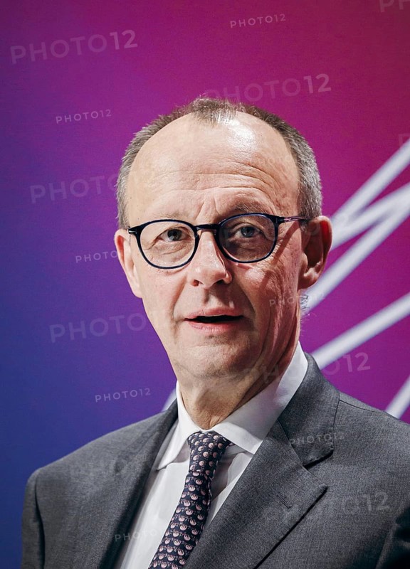 Friedrich Merz, Chairman of the CDU/CSU parliamentary group in the German Bundestag, recorded at the event, Wir hören zu | Gipfel der CDU/CSU-Fraktion I Wirtschaftswende für Deutschland at the German Bundestag in Berlin, 1 February 2024