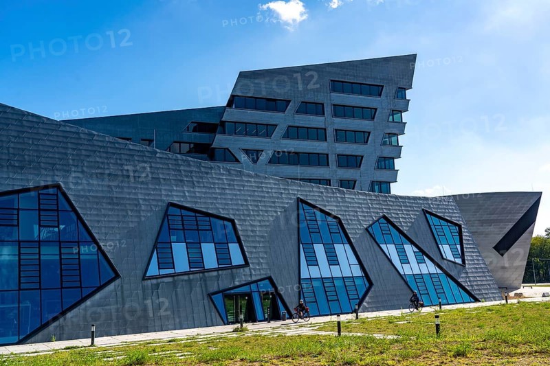 The Leuphana University of Lüneburg, central building, designed by Daniel Libeskind, Lower Saxony, Germany, Europe
