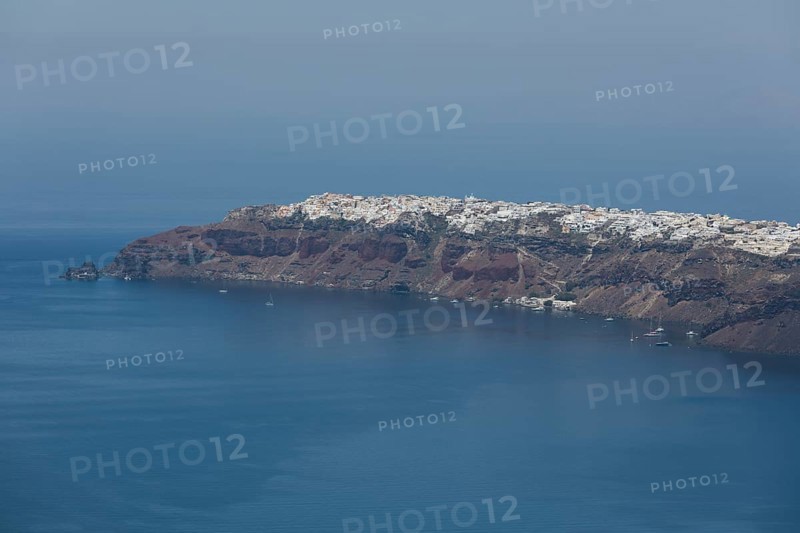 Santorini, Oia, view from Imerovigli, Cyclades, Greece, Europe