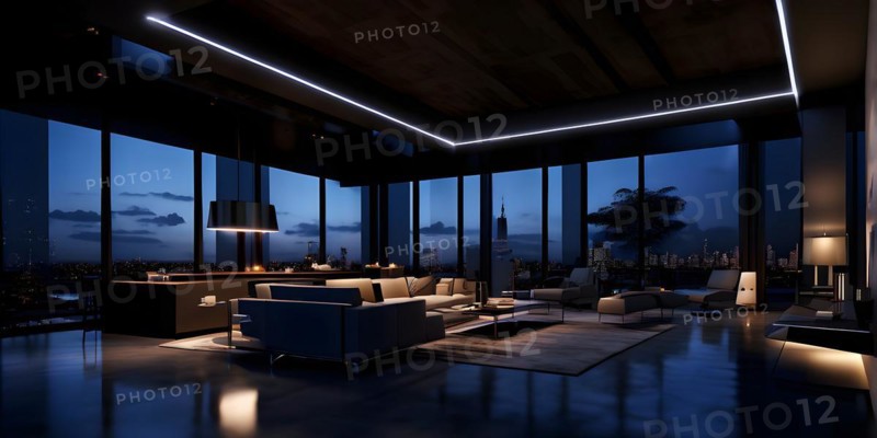 KI generated architectural structure melding computer aided design illustrations with genuine photoelements, AI generated