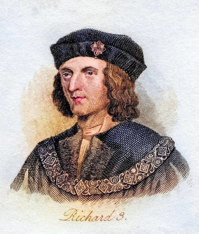 Richard III. 1452-1485 King of England from the book Crabbs Historical Dictionary from 1825, Historical, digitally restored reproduction from an original from the 19th century, Record date not stated