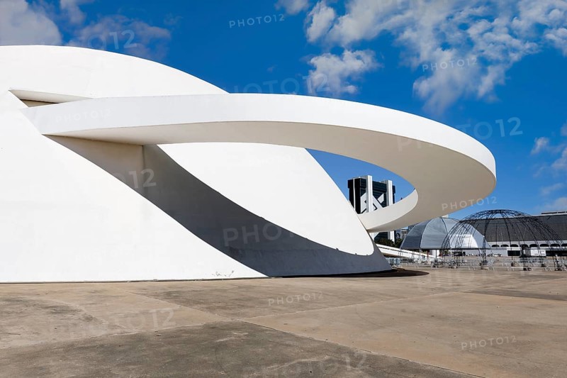National Museum Honestino Guimaraes, designed by Oscar Niemeyer, World Heritage Site, Brasilia, Federal district, Brazil, South America