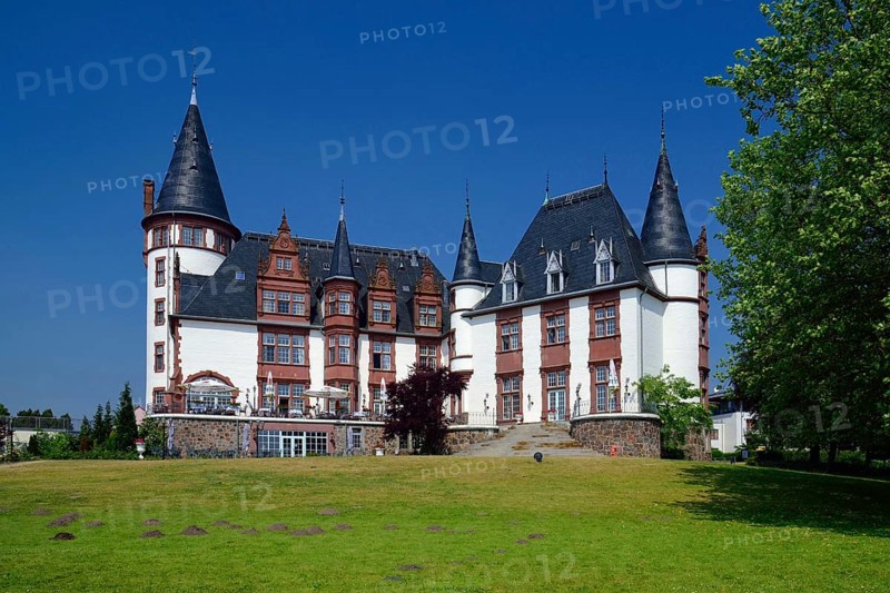 Europe, Germany, Mecklenburg-Western Pomerania, Klink Castle on the Müritz near Waren, castle hotel, built in 1898, Hamburg, Hamburg, Federal Republic of Germany, Europe