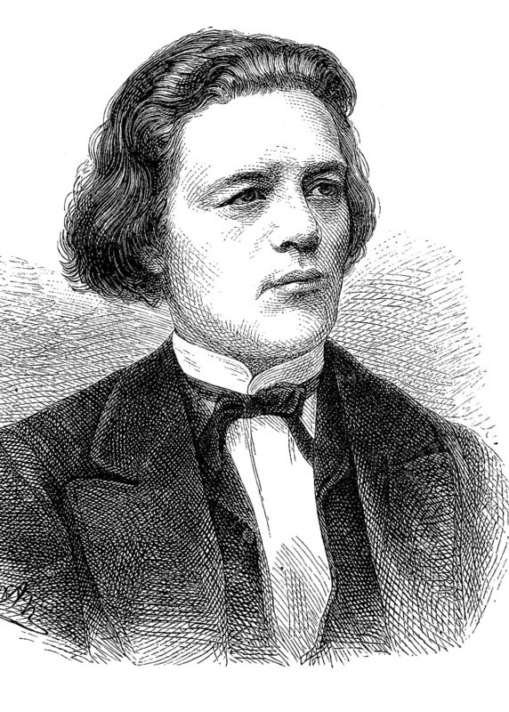 Anton Grigoryevich Rubinstein (28 November 1829, 20 November 1894) was a Russian composer, pianist and conductor, Historical, digital reproduction of an original from the 19th century