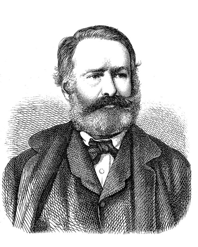 Victor-Marie Vicomte Hugo, 26 February 1802, 22 May 1885, a French writer and politician, Historical, digital reproduction of an original from the 19th century