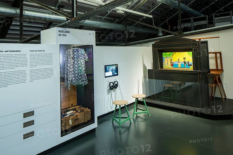 The puppet theatre collection of the Staatliche Kunstsammlungen Dresden (SKD), one of the largest of its kind in the world, will open its doors at its new location on 7 September: the power plant Mitte will not only house 12, 000 marionettes, hand puppets and other theatre figures on around 2, 600 square metres, but also entire stages and the extensive archive, a total of over 100, 000 objects, will find an appropriate place. In future, there will be two exhibitions that can be visited independently of each other: The permanent basic exhibition will present highlights from the collection such as marionettes developed at the Weimar Bauhaus and the Hohnsteiner Kasper, the ancestor of many modern German hand puppet puppets., Puppet theatre collection at the new location in power plant Mitte, Dresden, Saxony, Germany, Europe