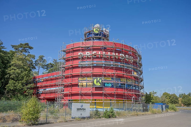 Former motorway service area, former border checkpoint Dreilinden, Dreilinden, Zehlendorf, Berlin, Germany, Europe