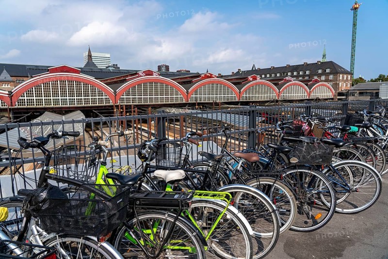 Bicycle parking, Copenhagen Central Station, Copenhagen Central Station, Denmark, Europe