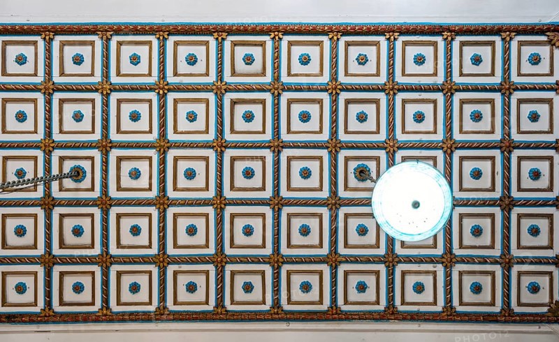 Ceiling of Paradesi Synagogue, Matancherry, Jew Town, Cochin, Kerala, India, Asia