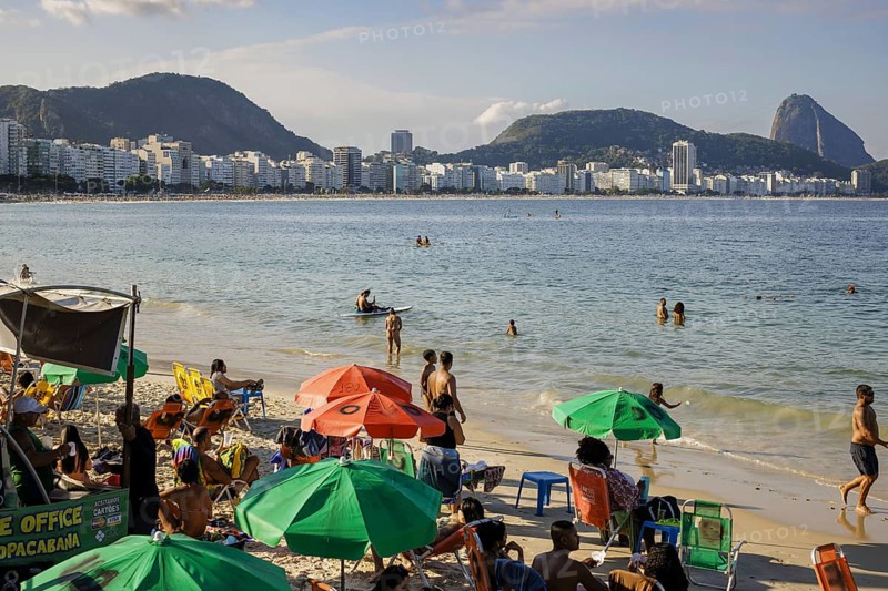City view in Rio de Janeiro / Brazil and view of the Copacabana, 21.07.2024. Photographed on behalf of the Federal Ministry for Economic Cooperation and Development