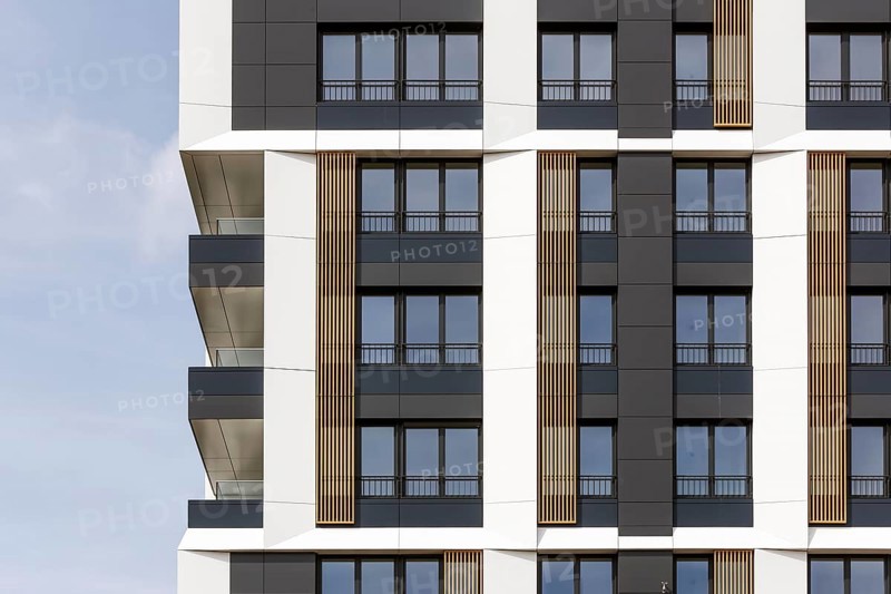 New development district with 600 newly built flats in the St. Marien residential park in Berlin's Neukölln district, Berlin, 05/09/2022
