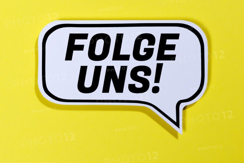 Follow us internet social network social networks in speech bubble communication business concept talk