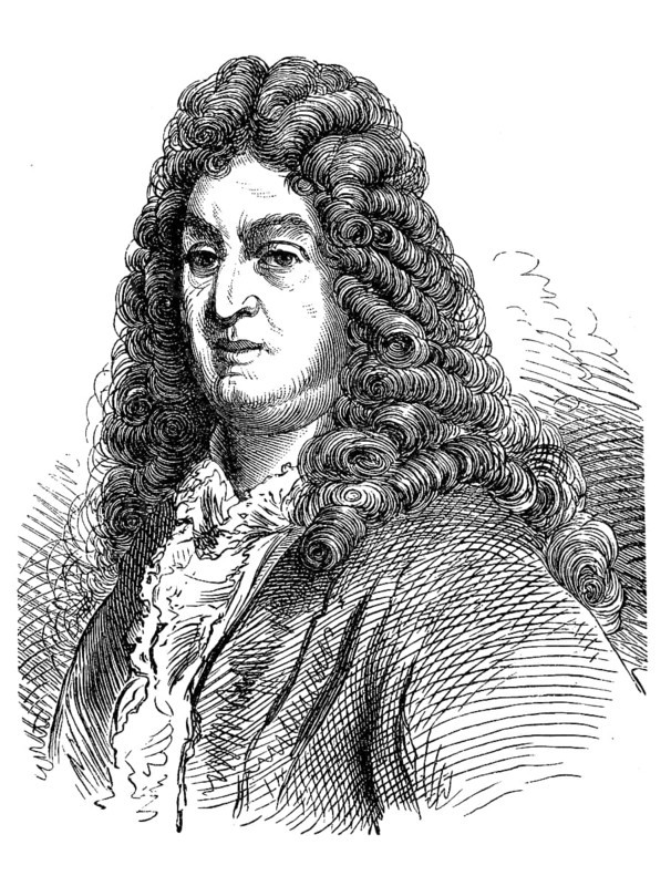 Jean Baptiste Racine, 22 December 1639, 21 April 1699, was one of the most important authors of French classicism, Historical, digital reproduction of an original from the 19th century