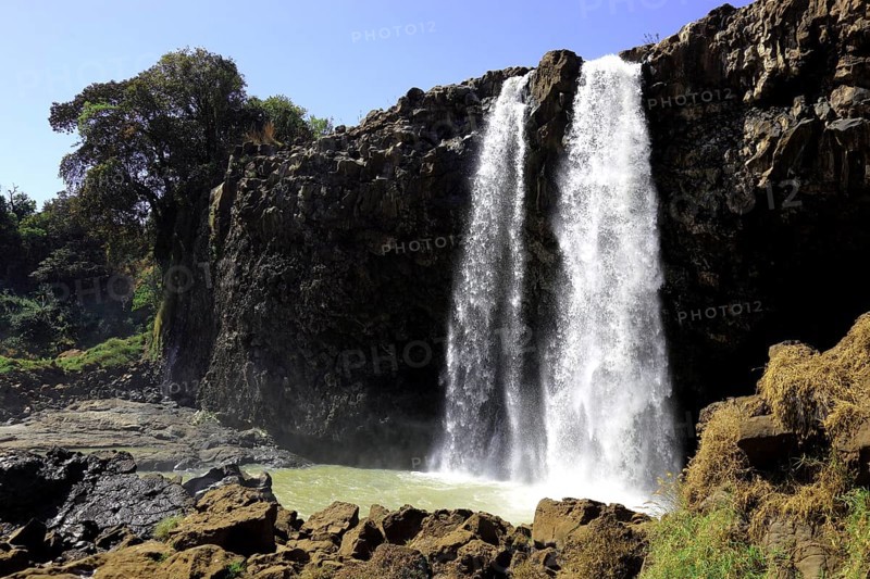 Ahamra region, the Blue Nile waterfall, in the highlands of Abyssinia, Blue Nile, Tis Issat waterfall, Ethiopia, Africa