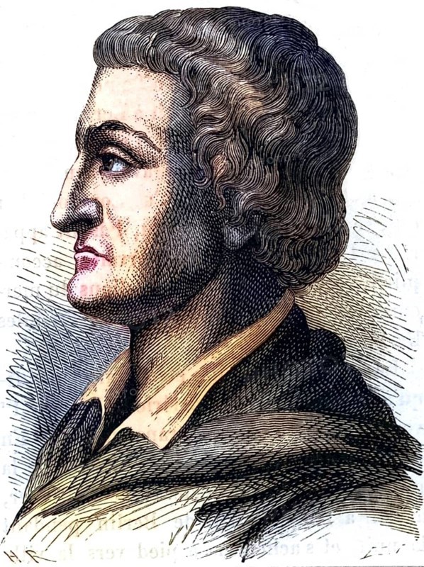 Johann Friedrich Bottger (1682-1719), German ceramist who perfected European porcelain production in Dresden and later in Meissen, engraving from Les Merveilles de l'Industrie by Louis Figuier (Paris, c. 1870), Historical, digitally restored reproduction from a 19th century original, Record date not stated