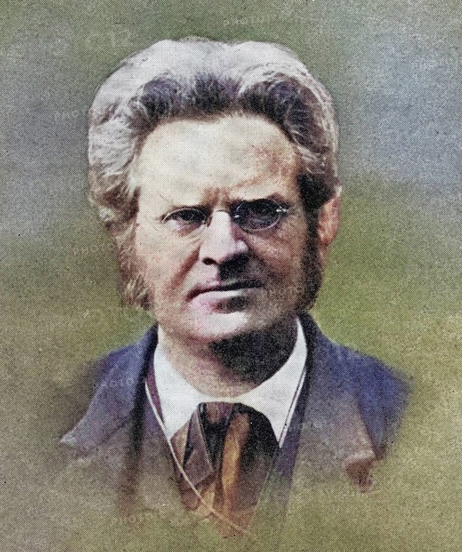 Bjornstjerne Bjornson, 1832-1910, Norwegian writer and political leader, Nobel Prize for Literature 1903, Illustration from the book The Masterpiece Library of Short Stories, Historical, digitally restored reproduction from a 19th century original, Record date not stated